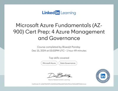Microsoft Azure Fundamentals (AZ-900) Cert Prep: 4 Azure Management and Governance