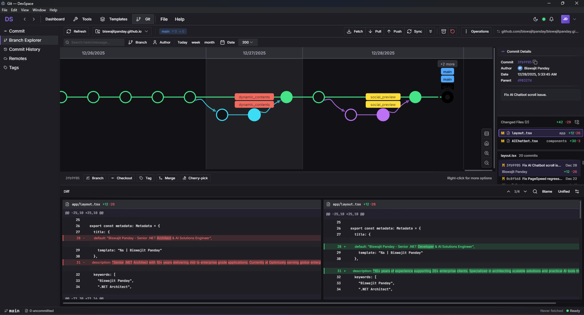 Git view