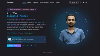 Portfolio Website project screenshot